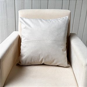 Capa de almofada Suede  - Pérola