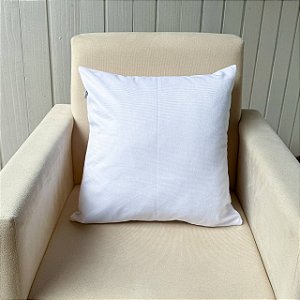 Capa de almofada Suede  - Branca Lisa