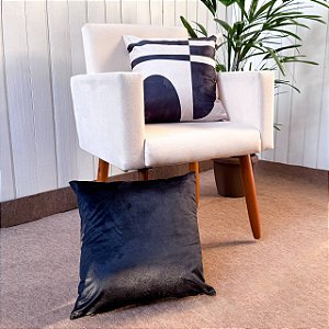 Dupla Capas de almofadas Suede - Black