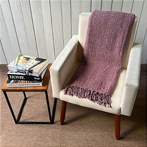 Manta G Marsala com mescla Cru - 2,2m x 2,6m