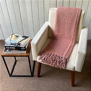 Manta G Terracota com mescla Cru - 2,2m x 2,6m