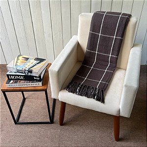 Manta G Marrom Grid - 2,2m x 2,6m