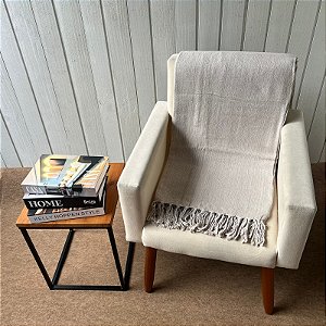 Manta M Ocre Mescla - 1,80m x 2,40m