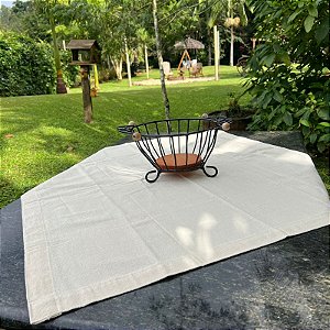 Toalha de Mesa Cru - 90cm x 90cm