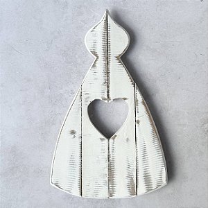 Nossa Senhora Aparecida em madeira - 32cm
