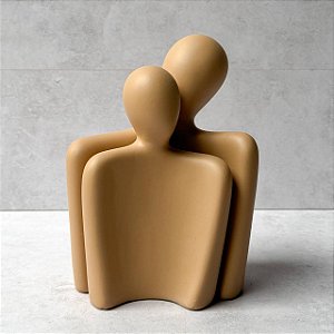 Casal em Cerâmica - Creme