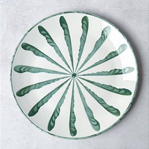 Prato de cerâmica Verde - 34cm