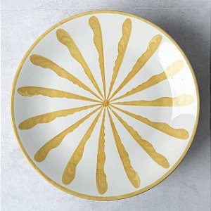 Prato de cerâmica Mostarda - 34cm