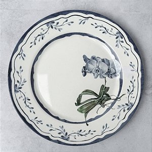 Prato de cerâmica Orquídea - 30cm