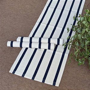 Trio Tapete Boho - Trança Azul Marinho