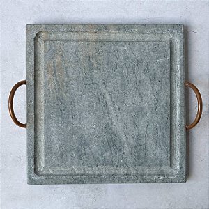 Chapa Quadrada de Pedra Sabão - 25cm
