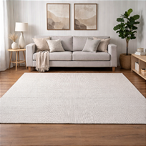 Tapete Sala 2m x 1,5m - Cappuccino com pesponto