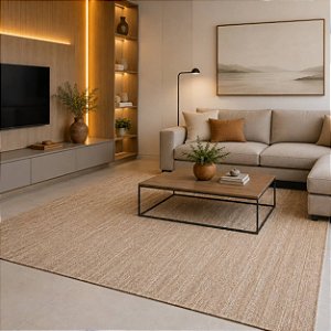 Tapete Sala 2m x 2,5m - Mescla Caramelo e Cru