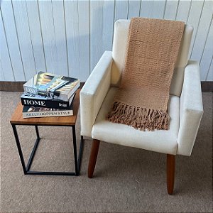 Xale Colmeia Caramelo - 1,30m x 1,80m
