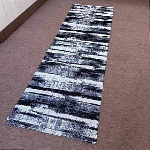 Passadeira Emborrachada 2m x 65cm -  Marmorizado Preto