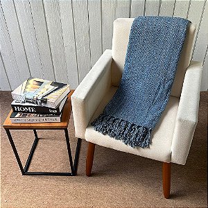 Manta M Azul Jeans - 1,80m x 2,40m
