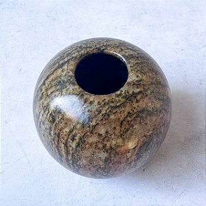 Vaso Pedra Sabão Envernizada