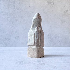 Mini Santa Pedra Sabão Natural - 10cm