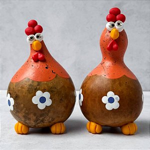 Dupla Galinhas em Cabaça
