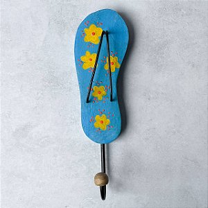 Gancho de Madeira - Chinelo Azul