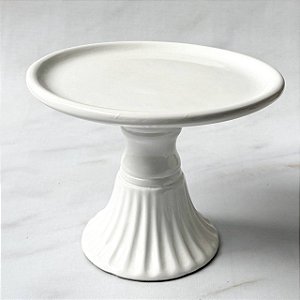 Boleira de Cerâmica 22cm - Branca