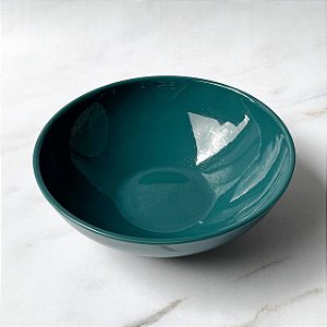 Saladeira de Cerâmica - Verde Petróleo