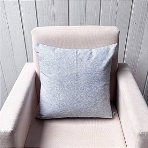 Capa de almofada Linhão - Mescla Azul