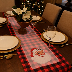 Trilho de Mesa Natalino - Papai Noel