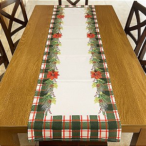 Trilho de Mesa Natalino - Flores
