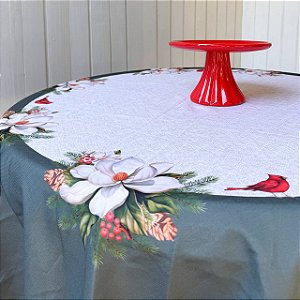 Toalha de Mesa Natalina Redonda - 1.4m