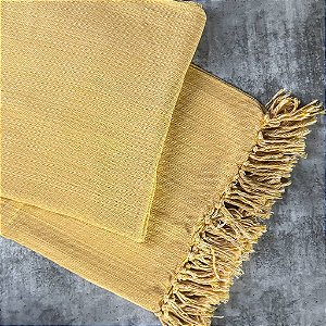 Manta P Amarelo Risca - 1,40m x 2,40m