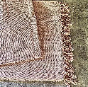 Manta G Rosa Mescla  - 2,20m x 2,60m