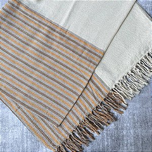 Manta P Cru com Listras  - 1,40m x 2,40m