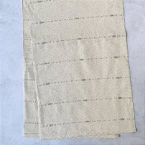 Trilho de mesa 1,5m - Cru com Pesponto Nude