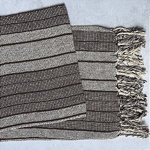 Manta P Listras Marrom Café - 1,40m x 2,40m