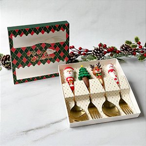 Kit Talheres Natalinos - 4 peças