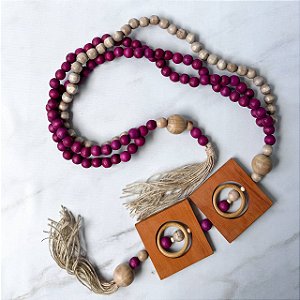 Colar de Mesa Nude & Roxo - 1.6m