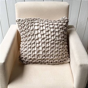 Capa de almofada corda - Cappuccino