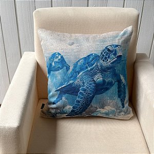 Capa de almofada Linhão - Tartaruga