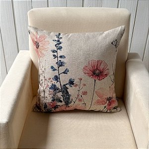 Capa de almofada Linhão - Flores