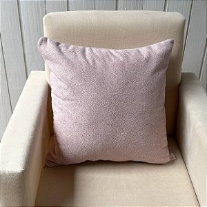 Capa de Almofada de Algodão Aveludada - Rosè