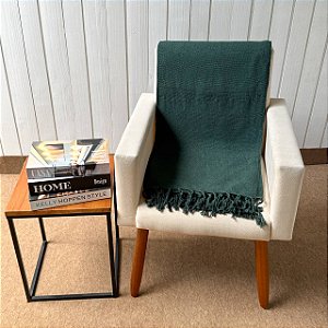 Manta M Verde Musgo - 1,80m x 2,40m