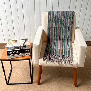 Manta P Listras Coloridas - 1,40m x 2,40m