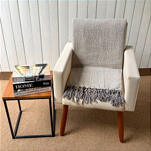 Manta GG Marrom Café com Mescla Cru - 2,4m x 2,8m