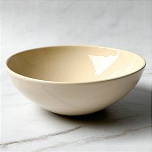 Saladeira de Cerâmica - Off White / Bege
