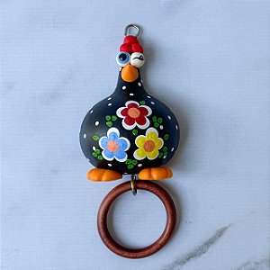 Gancho de Galinha de Cabaça com Argola - 20cm