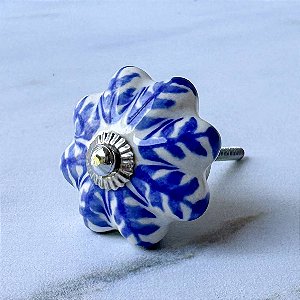 Puxador de Cerâmica Artística - Azul