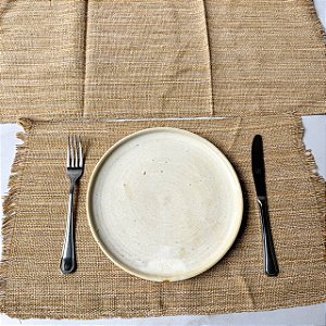 Jogo americano 7 peças - Mostarda Mescla