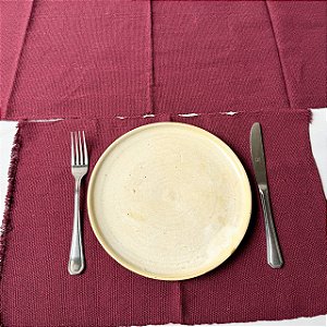 Jogo americano 7 peças - Marsala