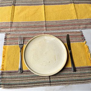 Jogo americano 7 peças - Color com Amarelo